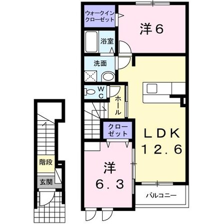 テラエスペランサ　Aの物件間取画像